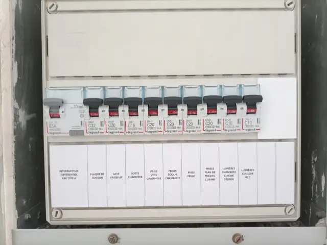 Après nettoyage et étiquetage — Appartement à Annemasse, Annemasse — Pral'Elec électricien