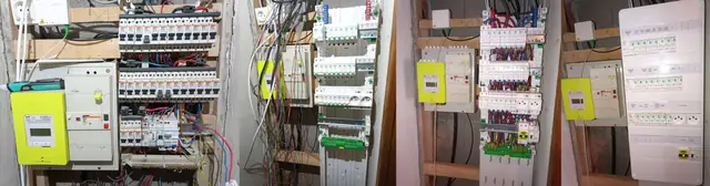 Étapes du montage — Rénovation complète d'un coffret de maison, Haute-Savoie — Pral'Elec électricien