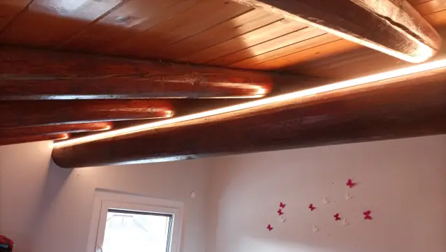Photo du chantier — Rubans LED dans une chambre, Saint-Julien-en-Genevois — Pral'Elec électricien