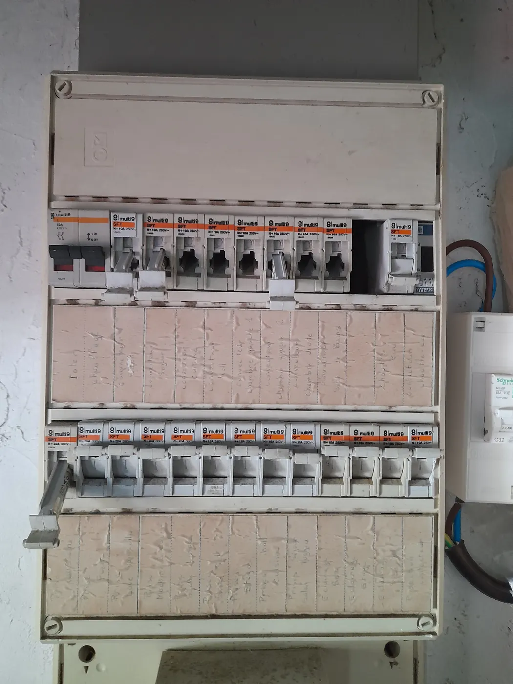 Installation électrique avant travaux, Boëge